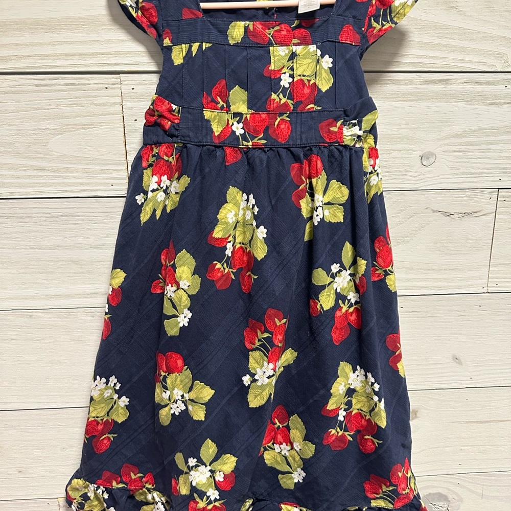 Janie and Jack Ruffled Tiered, Strawberry with Flutter Sleeves